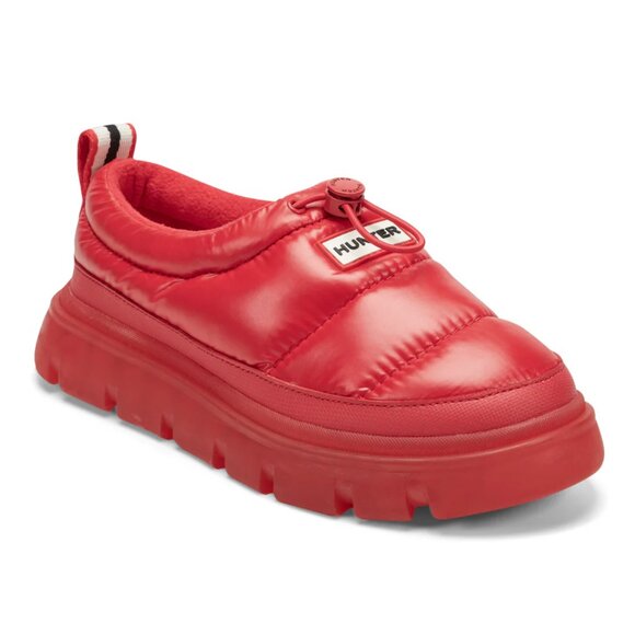 NEW HUNTER Madison Water Resistant Booties in red for women 1025 4m2 - Picture 3 of 10